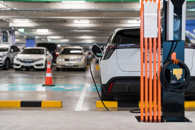 Charging of electric cars at a charging station automotive industry transportation