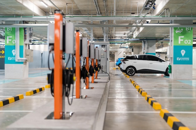 Charging of electric cars at a charging station automotive industry transportation