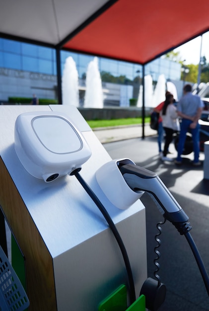 Charging point for electric vehicles