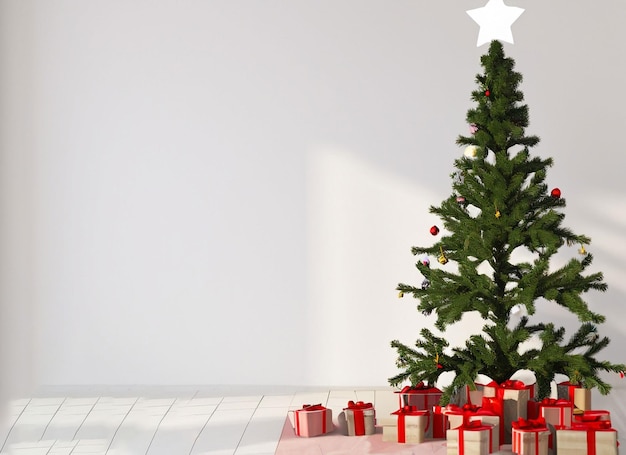 charismas decoration interior tree and background