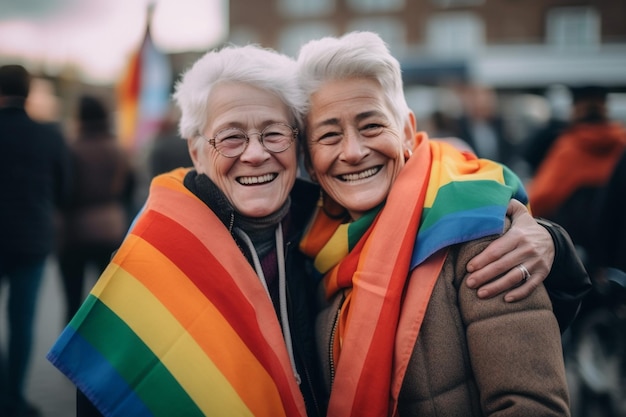 Charismatic Friends at LGBTQ Pride Parade in Amsterdam Amsterdam Pride Celebration