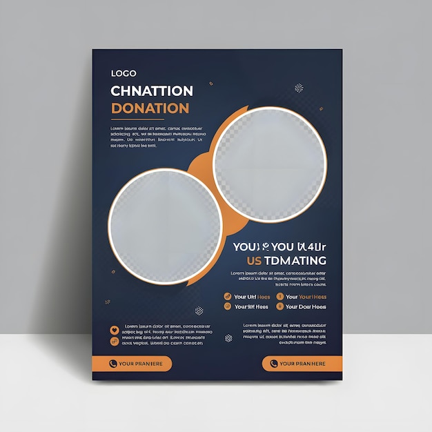 Charity and donation Flyer Poster Design Templates Fundraising Events and Organization