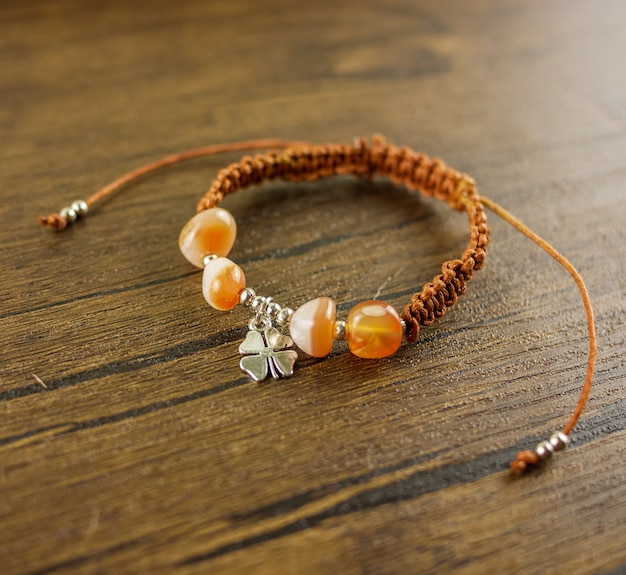 Charm brown bracelet 