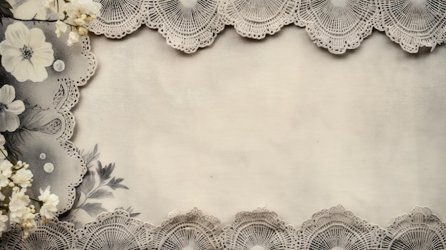 Charm grey scalloped border in