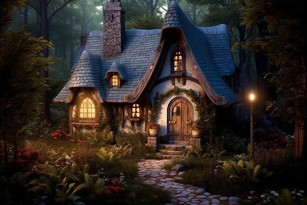 Charming Cottage in an Enchanted Forest