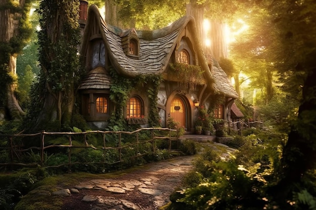 Charming Cottage in an Enchanted Forest