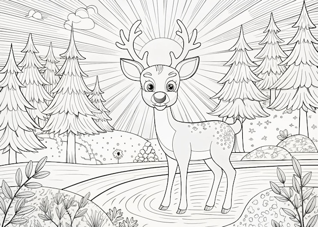 Charming Creatures Kids Coloring Book Pages