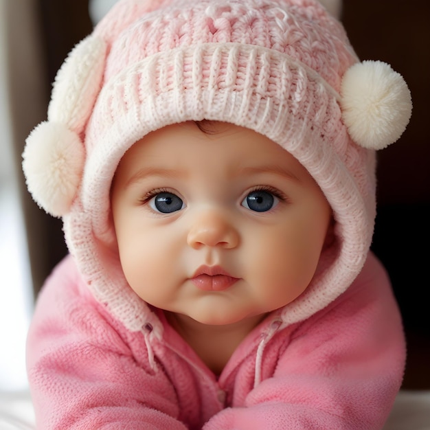 Photo charming cute baby pic innocence captured