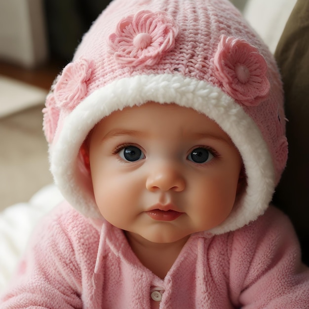 Photo charming cute baby pic innocence captured