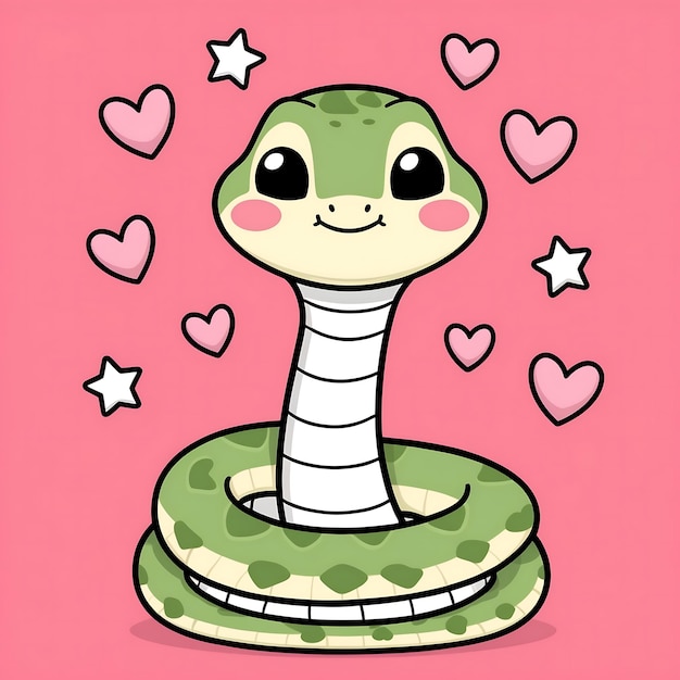 Photo charming cute snake designs to brighten up your space