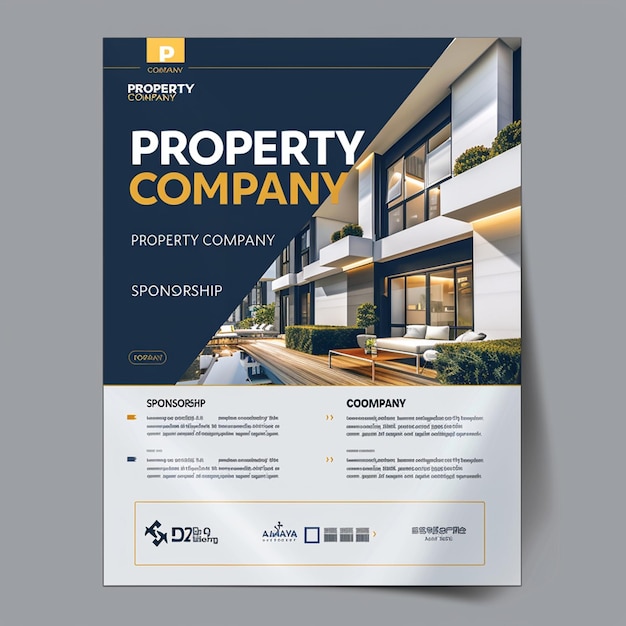 Charming flyer for corporate property features