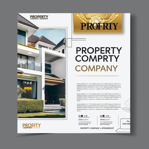 Charming flyer for corporate property features