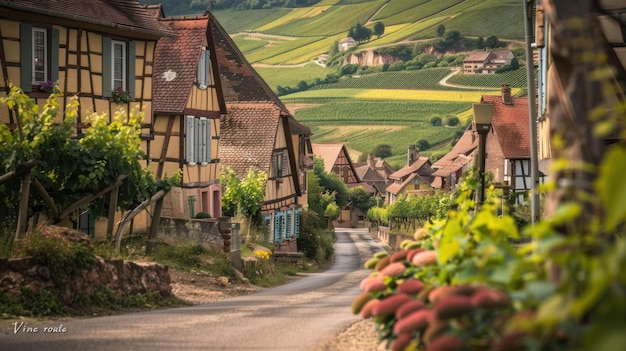 Charming French Village Street