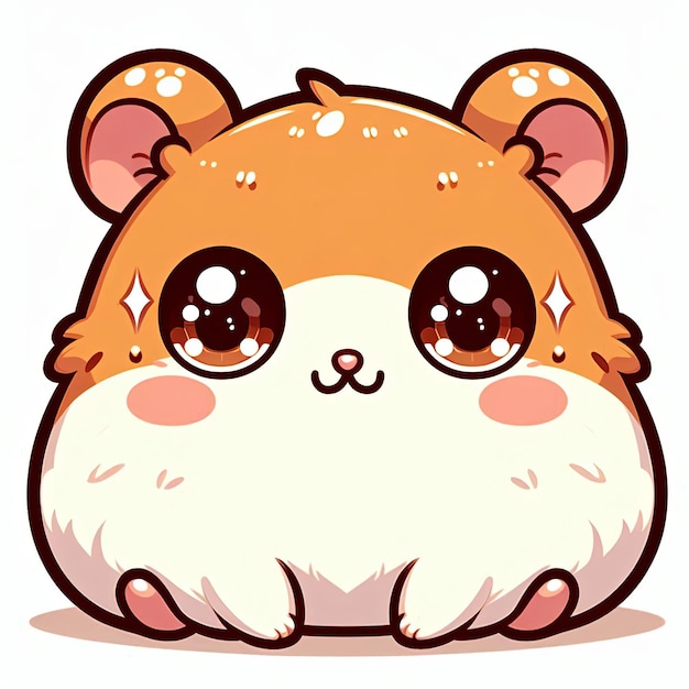 Photo charming hamster with sparkling eyes