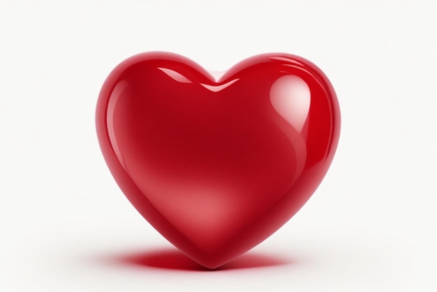 Charming Image Of a Small Heart Isolated Against a Transparent Background