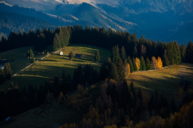 A charming mountain landscape in the Bucegi mountains, Carpathians, Romania