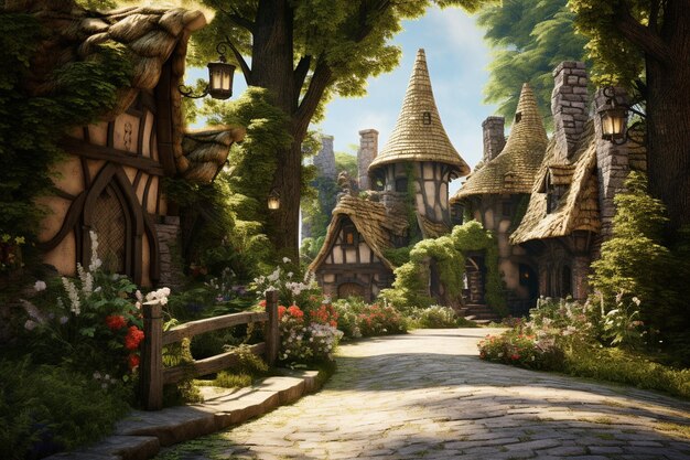 A charming village inhabited by fairies elves and 00015 01