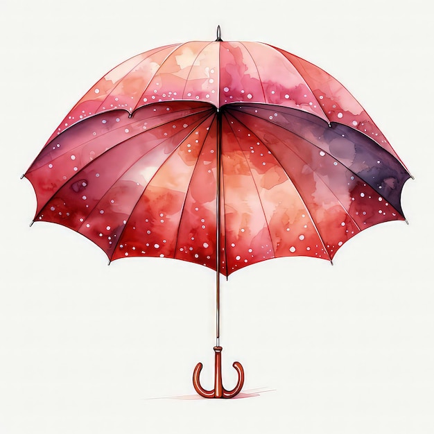 Charming Watercolor Umbrella Pattern