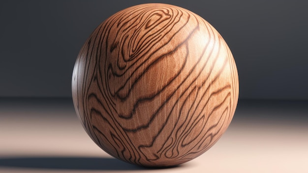 Charming Wood Grain Ball