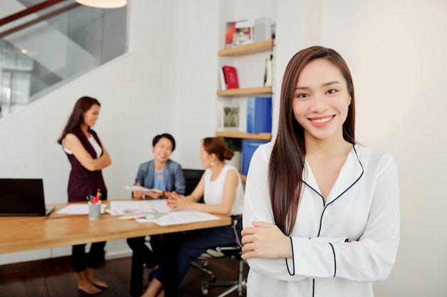 Charming young Vietnamese business lady