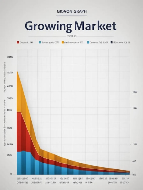 Photo a chart showing the prices of the market is shown