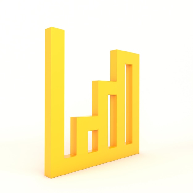 Chart Statistics Left Side With White Background