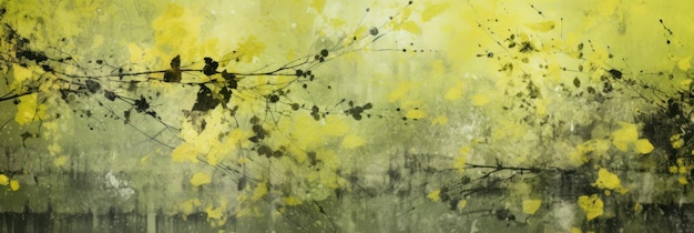 Chartreuse abstract floral background with natural grunge textures ar 31 Job ID 8ff856a86e1c4141985652ecaf9daada