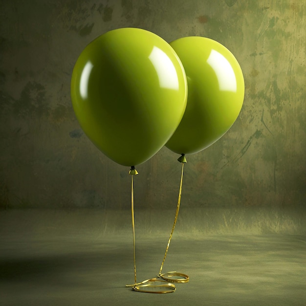 Chartreuse Birthday Balloon