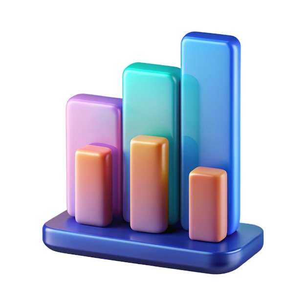 Charts 3D chats icon 3D chats design 3D chats symbol