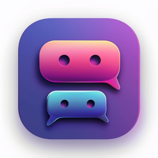 Chat App Icon Logo Design