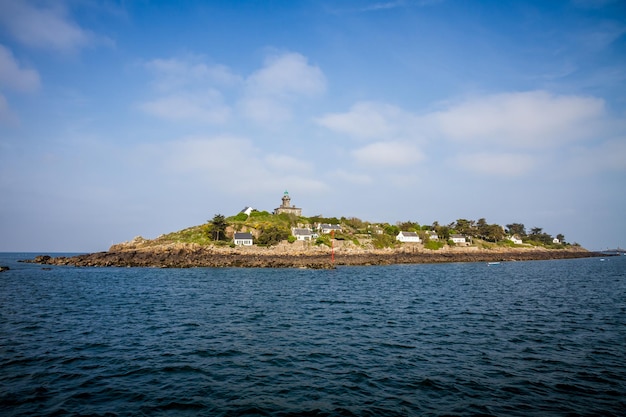 Chausey island landscape in Brittany France