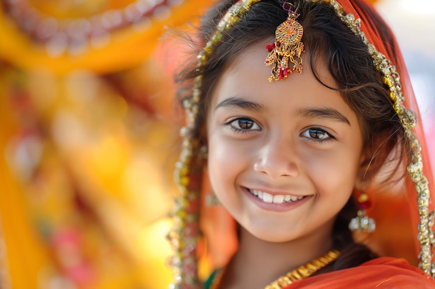 Cheerful Happy Indian Girl