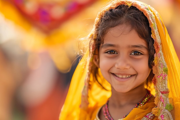 Cheerful Happy Indian Girl