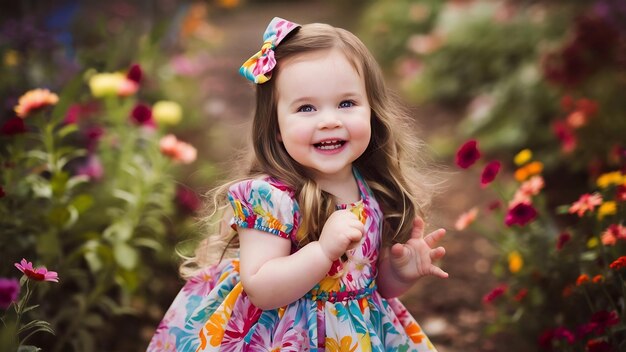 Cheerful little girl