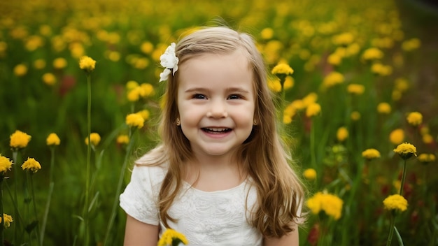 Cheerful little girl