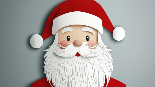 Cheerful Santa Claus vector illustration perfect for holiday cards and seasonal decorations