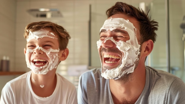 A Cheerful Shaving Lesson