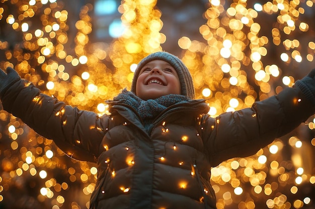 Photo cheerful smiles for christmas photo