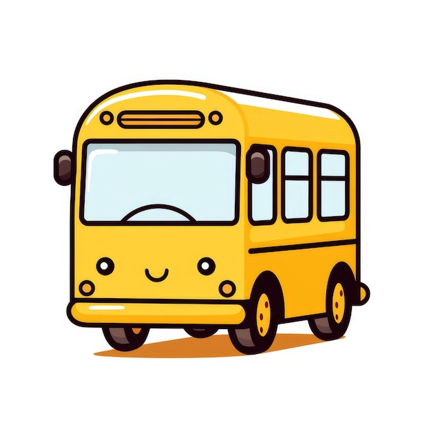 Cheerful Yellow School Bus With Smiley Face A Fun and Safe Mode of Transportation for Students