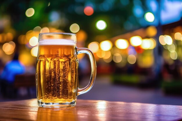 Cheers to Oktoberfest Enjoy a Glass of Freshly Brewed Beer Generative AI