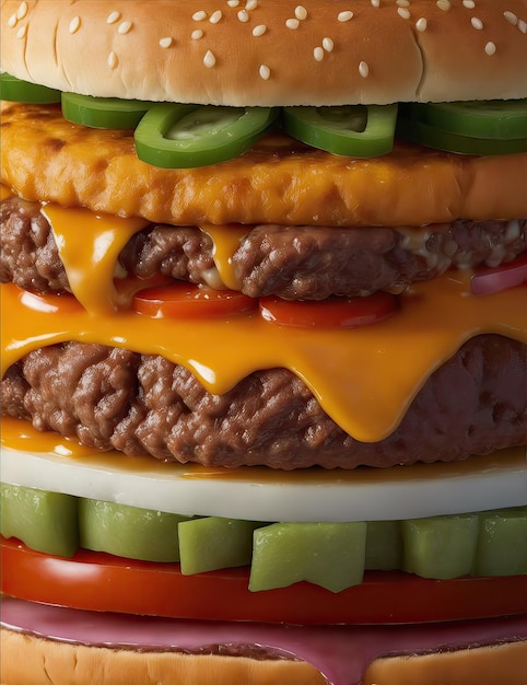 Cheese Burger Bliss Unraveling the Art of Layering