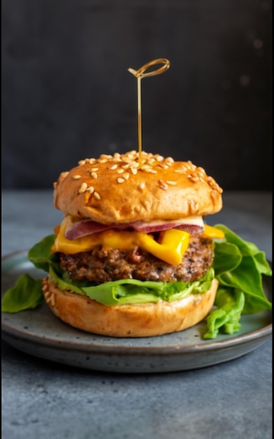 Cheese Burger Food Photography