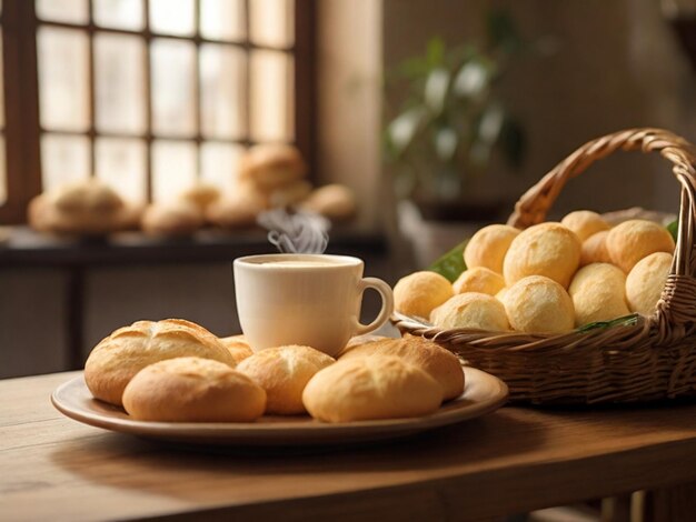 cheese and coffee bread