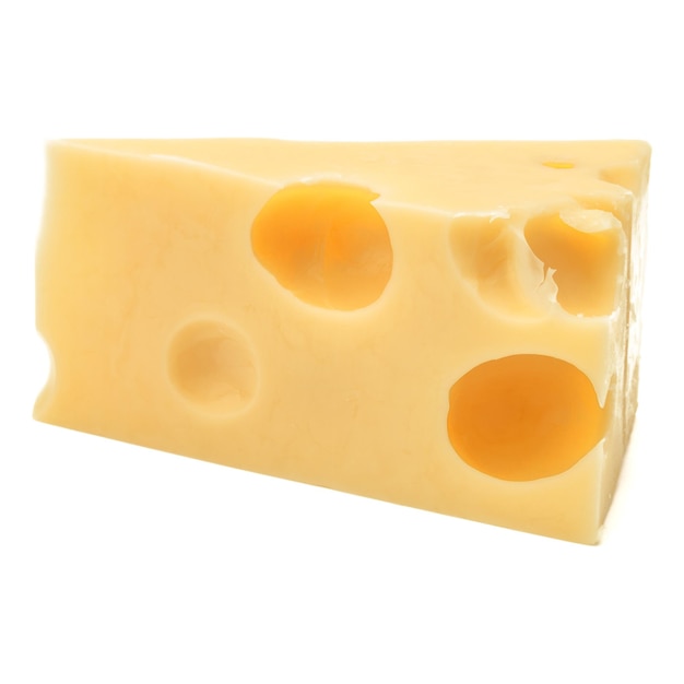 Cheese isolated on white background