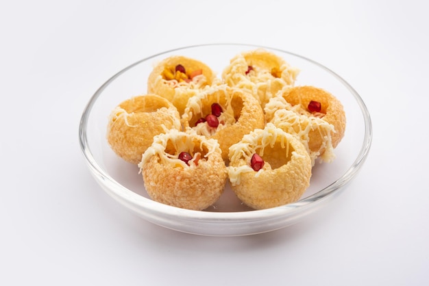 Cheese Pani Puri or Golgappa or Panipuri or Water Balls