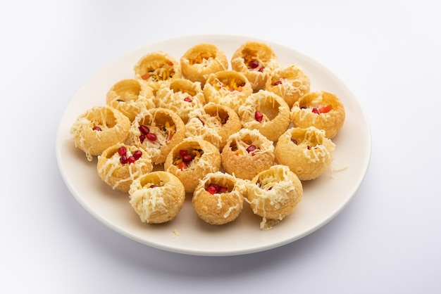 Cheese Pani Puri or Golgappa or Panipuri or Water Balls