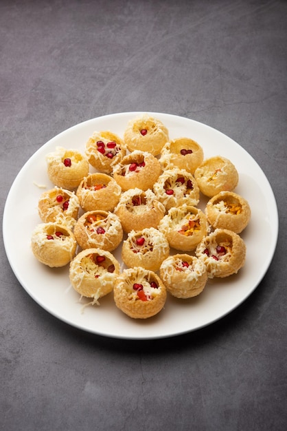 Cheese Pani Puri or Golgappa or Panipuri or Water Balls