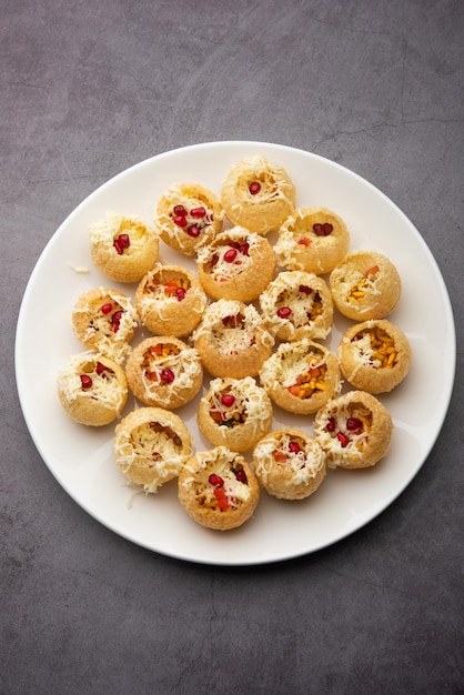 Cheese Pani Puri or Golgappa or Panipuri or Water Balls