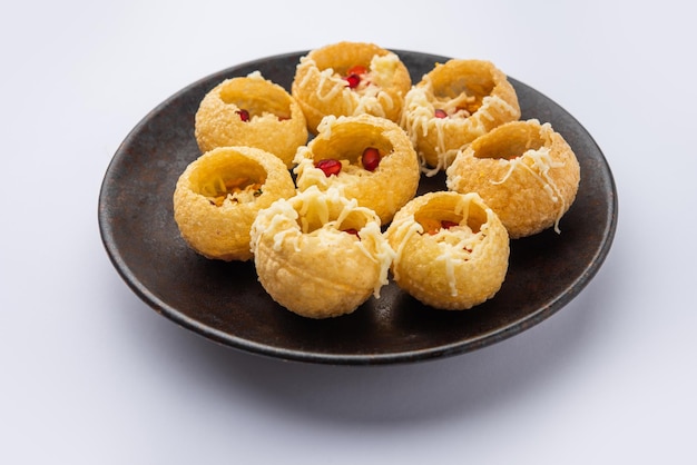 Photo cheese pani puri