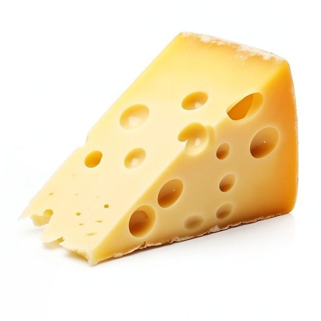 cheese white background isolated